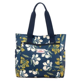 CHIC DIVINNA Tote Bag Medium for Women Lightweight Nylon Waterproof Everyday Shoulder Bag for Gym Travel Beach, Printed