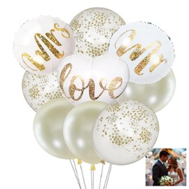 Pack of 9 Balloons Wedding Decoration Wedding Decoration Mrs Wedding Decorations Golden Just Married Decoration Marriage Proposal Wedding Decoration Hearts Wedding Balloons Wedding Balloons Wedding