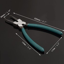 Sinyiol 8.7" Car Fuel Line Pliers, Alloy Steel Gasoline Pipe Joint Fittings Calipers,Fuel Filter Pipe Hose Connector Quick Release Removal Tool Release Hose Line Clamp Clipper (Fuel Line Pliers)