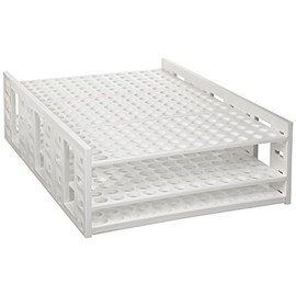 Heathrow Scientific HS24323E 120-Place Mega Rack for 10 mL (13 to 16 mm) Tubes, White