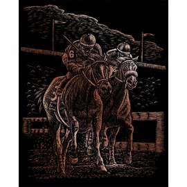 Royal & Langnickel 8 x 10 inch Horse Race Pre-Printed Foil Set - Copper