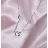 Helen de Lete Paper Airplane 925 Sterling Silver Collar Necklace