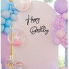MUNILAIL Black Happy Birthday Sign for Backdrop