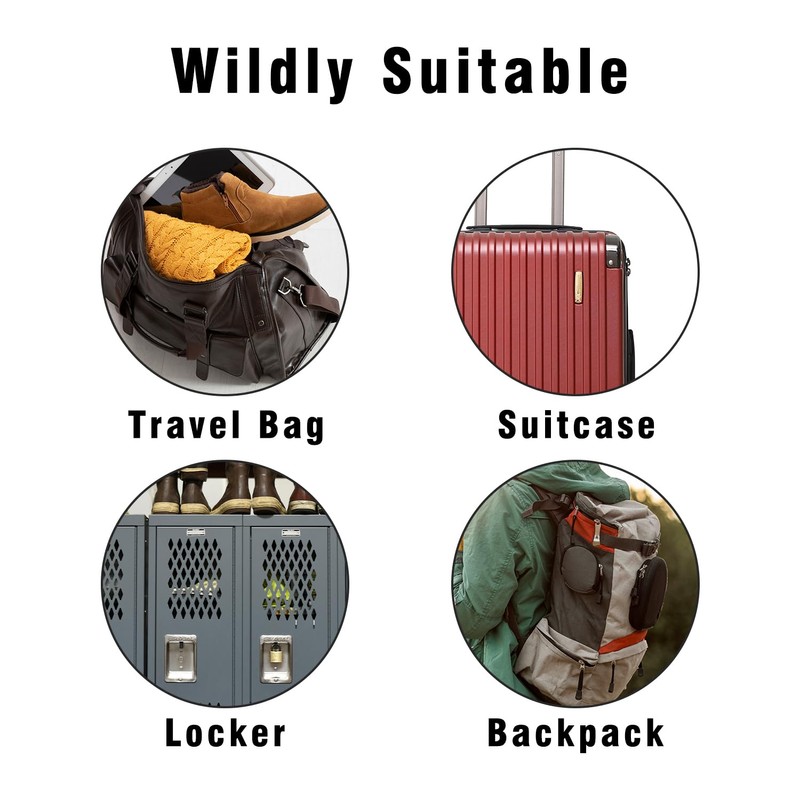 4 Pack Luggage Locks, Mini Suitcase Locks with Keys, Multicolor