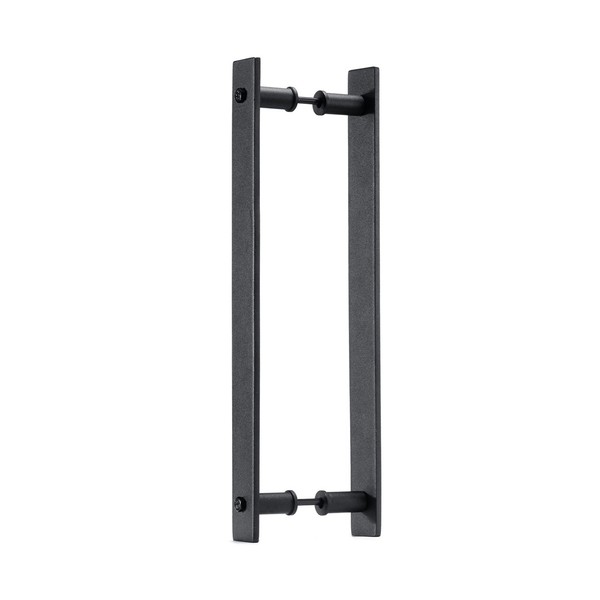 Toprema 14" Steel Rustic Black Sliding Barn Door Handle Pull