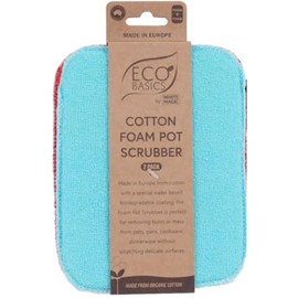 White Magic Eco Basics Cotton Foam Pot Scrubber 2-Packs