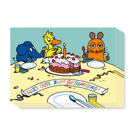 Pack of 10: Postcard A6 + Postcard with the Mouse +