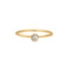 Elli Women's Stacking Labradorite Gemstone 925 Sterling Silver Gold-Plated Ring,