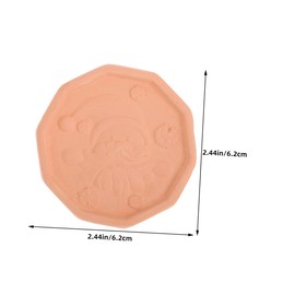 COLLBATH Brown Sugar Softener Disk Reusable Moisture Keeper for Food Storage Santa Claus Terracotta Design for Kitchen Baking Fits Any Sugar Container