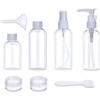 Leak-Proof Refillable Travel Bottles Set | Reusable Clear Plastic Containers