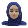Modest Beauty Soft Instant Hijab for Kids Girls Muslim Headscarf