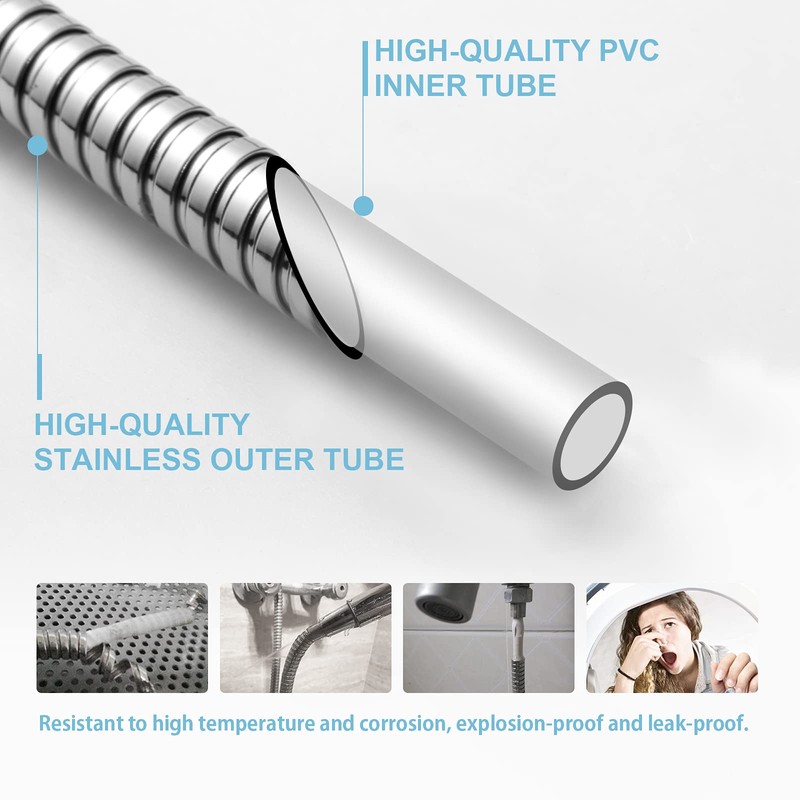 OFFO Shower Hose, 100 in Kink Free Stainless Steel Shower