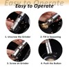 Single Stainless Steel Salt and Pepper Grinder Set, Manual Refillable
