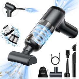 Lovyi Mini car Vacuum Cleaner,3 in 1 Handheld Vacuum Cordless 12000Pa high Power dust Buster,2-Speed Portable Vacuum brushless Motor air Duster,Rechargeable Hand Vacuum Cleaner for car Home Keyboard