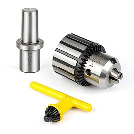 Drill Chuck 5/8 Inch(1-16mm) JESTUOUS 3/4 Inch Weldon Shank Adapter Heavy Duty Key Type chuck Converter Tool for Drill Press