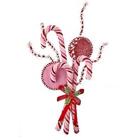 Enchanting Unboxing 20" CHENILLE SWEETS CANDY BUNDLE PINK/RED/WHITE Christmas Decor