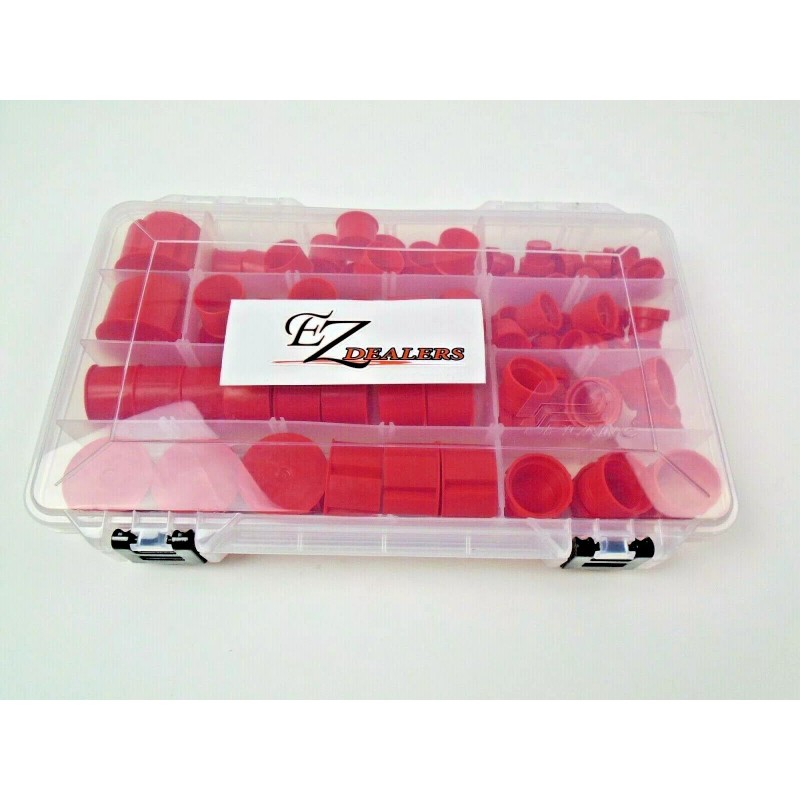 EZ- CAPS/PLUGS Flat Face O-Ring Hydraulic Threaded Plastic Caps Plug