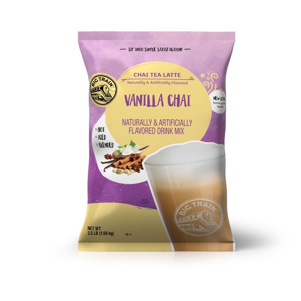 Big Train Vanilla Chai Tea Latte Beverage Mix, 3.5 Pound