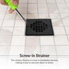 Oatey Strainer Screw-in Square MBLK 42418