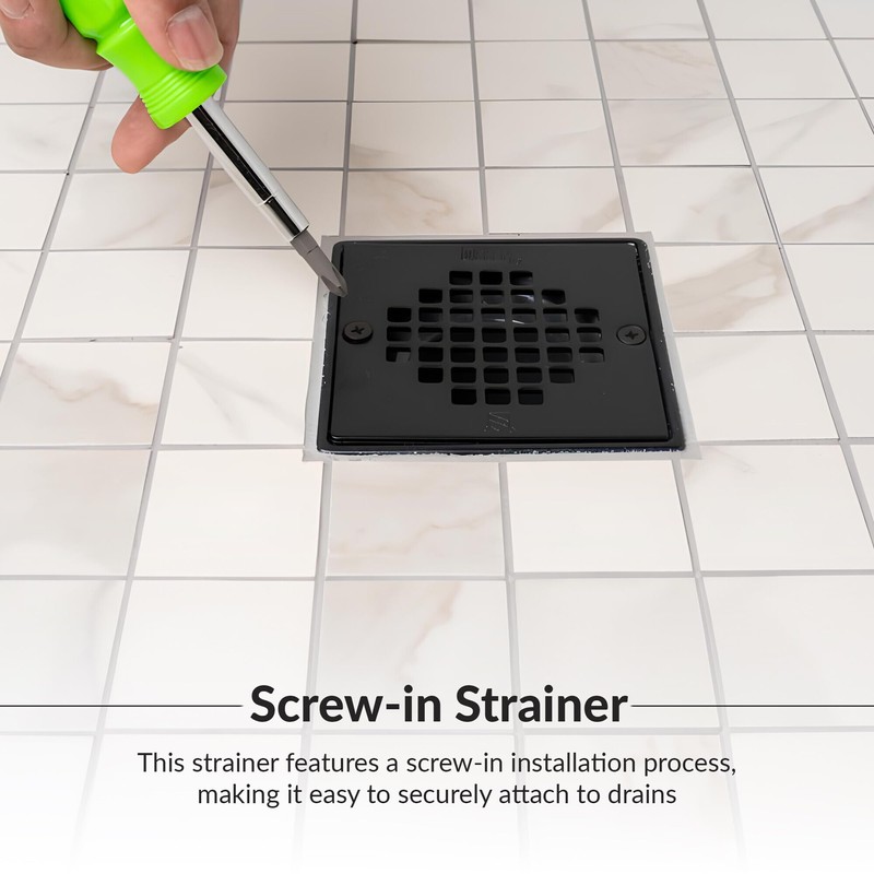 Oatey Strainer Screw-in Square MBLK 42418