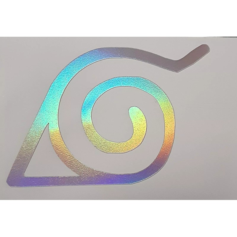 Naruto Leaf Village Symbol Holo Sticker Vinyl Decal Windows/Laptop Waterproof!