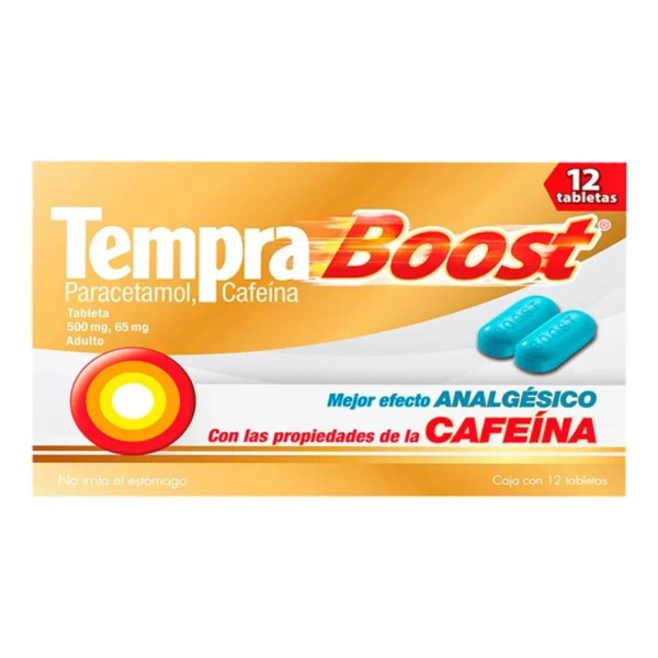 Tempra Boost Tableta 500 Mg/65 Mg, 12 Tabletas
