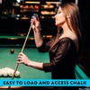 3X BCB Pool Cone Snooker Chalk Holder - Slip-in Pocket