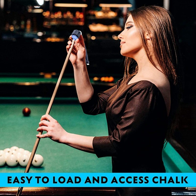 3X BCB Pool Cone Snooker Chalk Holder - Slip-in Pocket