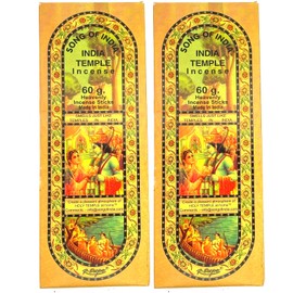 Song of India India Temple Incense 50 Stick Medium Box (Pack of 2)