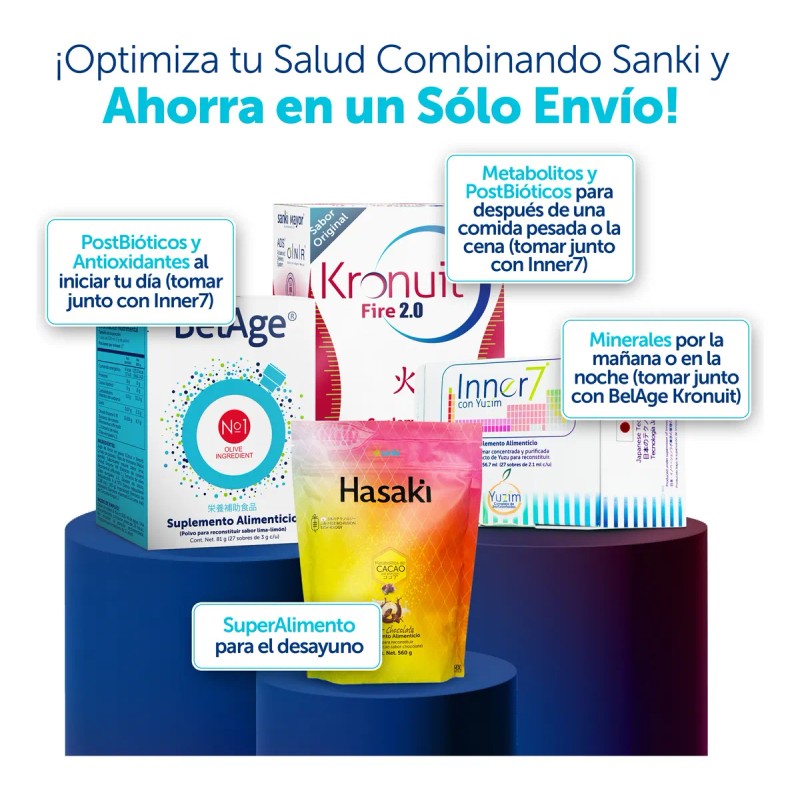 Sanki Combo Kronuit Fire, Inner7 Suplementos Postbioticos