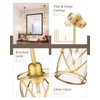 Osimir Brushed Gold Pendant Lights Kitchen Island, 2 Pack Brass