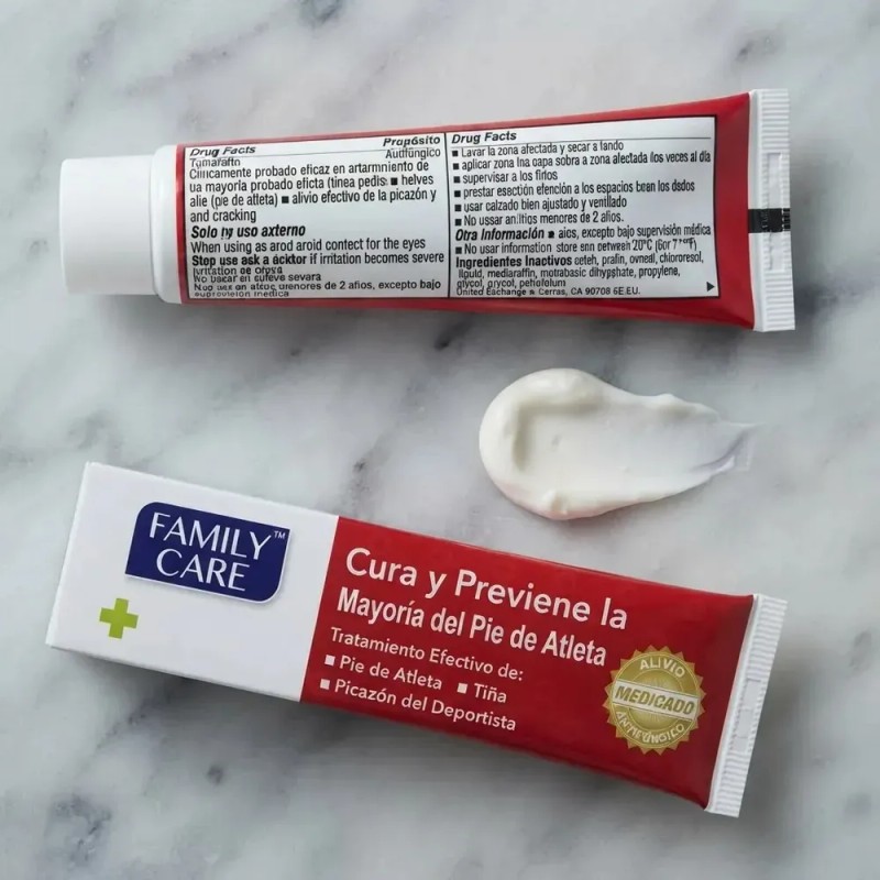 Crema Anti-hongos Tolnaftate 1% Alivia La Picazón Y El Ardor