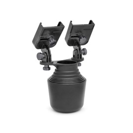 WeatherTech CupFone Duo - Universal Dual Cell Phone Cup Holder (8ACF11DDG) with Graphite Billet Knobs