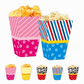 YiBodollar 20PCS Paw Birthday Party Snack Treat Boxes Dog Themed Kids Boys Girls Birthday Party Supplies Favors Decorations