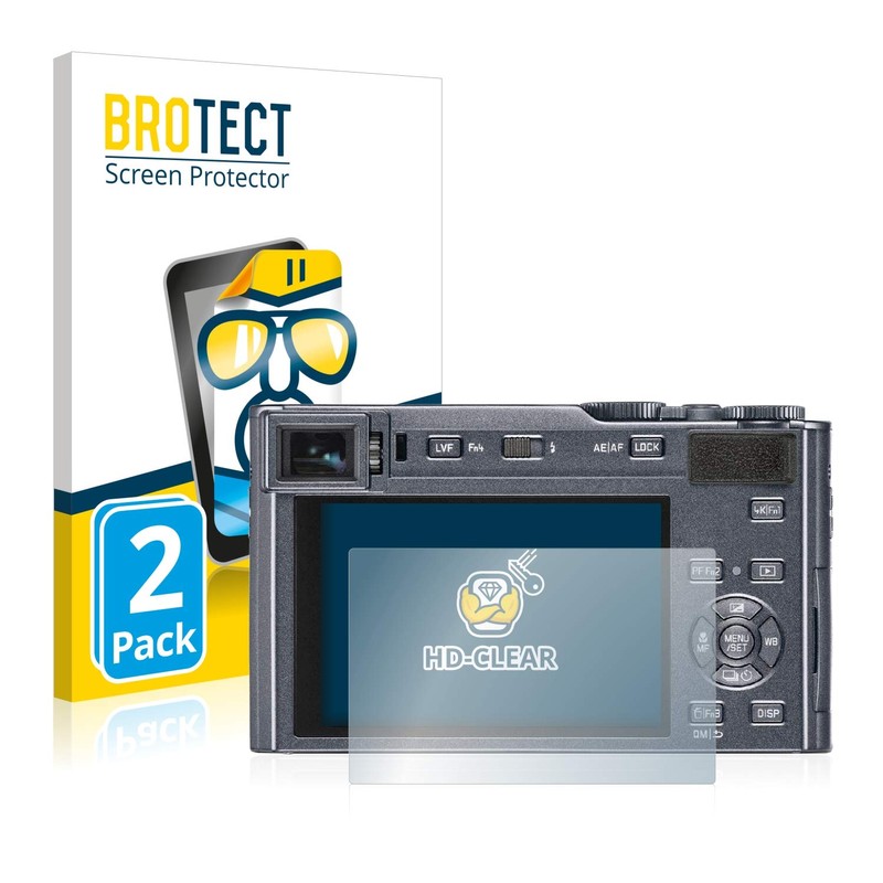 BROTECT Pack of 2 screen protectors compatible with Leica C-Lux