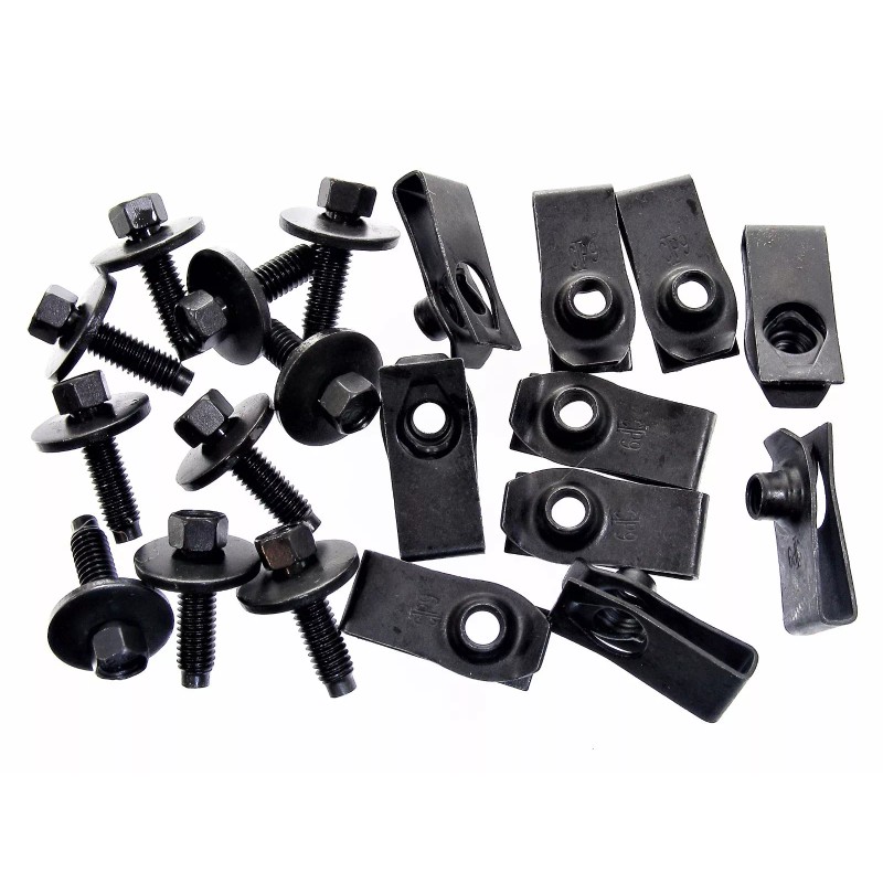 SFS Ford Truck Body Bolts & U-nut Clips- M6-1.0 x