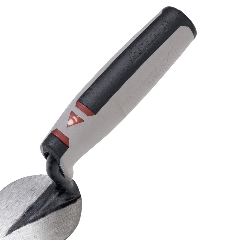 Cat's tongue forged trowel with bimaterial handle 180 x 50