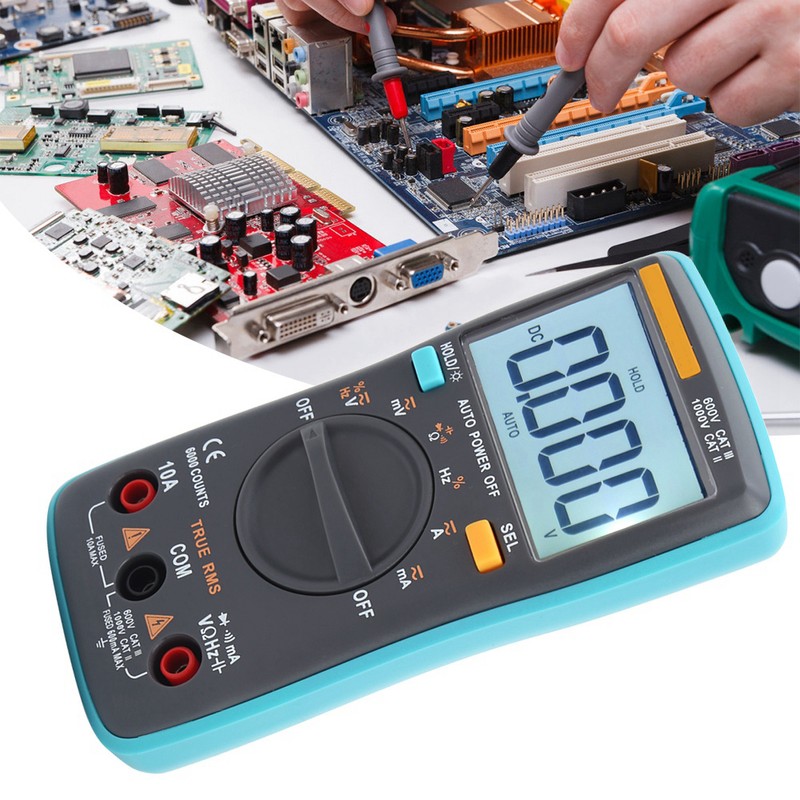 ZT101 Digital Multimeter AC DC Voltmeter Ammeter Ohmmeter Volt Tester