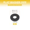 PATIKIL M3 Nylon Flat Washers, 120 Pcs 3mm ID 8mm