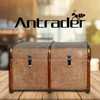 Antrader 4 Set Black Stainless Steel Spring Loaded Latch Catch