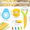 13 Pieces Corn Peeler Cob Corn Remover Corn Zipper Corn