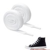 POHOVE 2 Pack Premium White Shoelaces, Heavy Duty Cotton Laces