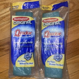 Quickie 2 Vintage Original Quickie Automatic Sponge Mop Refill Blue Dry Shine Fit #050