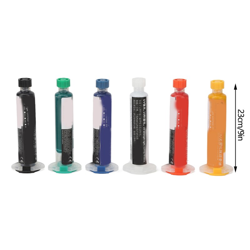 6Pcs Solder Mask Ink UV Light Curing Solder Mask Ink