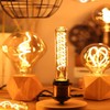 Leools Vintage T10 LED Edison Light Bulb Super Thin Filament,