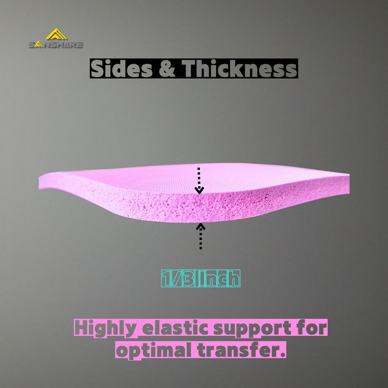 Sanshare Heat Press mat with T-Shirt Shape Double Sides workable