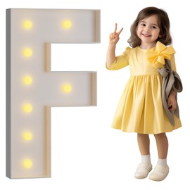 imprsv 3FT Marquee Light Up Letters F, Large Light Up Letters, Big Marquee Letters For Party Decorations Baby Shower Anniversary Weeding Decor Room Decor, Letters Lights, Kids' Mosaic Kits
