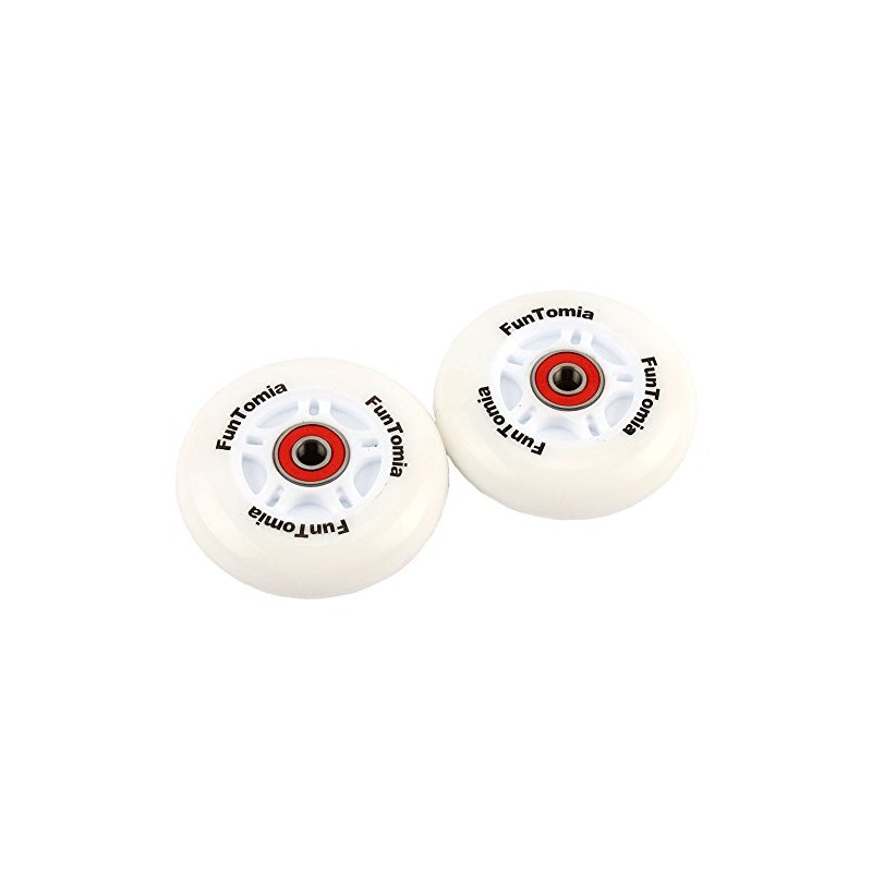 FunTomia 2 x LED Light Wheels for Waveboard with ABEC-9
