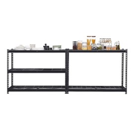 3000 Lbs Heavy Duty 5-Tier Storage Shelves 24\"D X 48\"W X 72\"H Adjustable Industrial Metal Garage Shelvingsize: Size 24x48x72 inch
