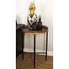 Deco 79 Metal Marble Tea Table, 26 by 18"